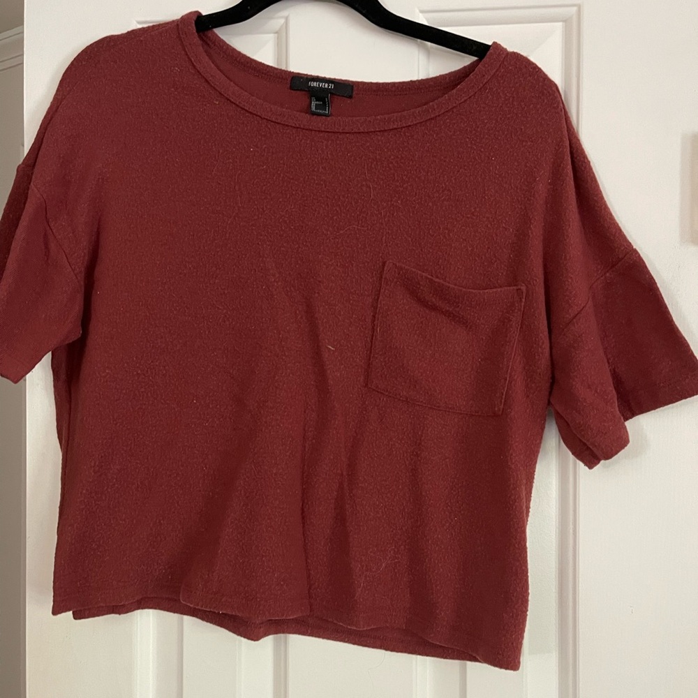 Cropped Red Shirt - Size S